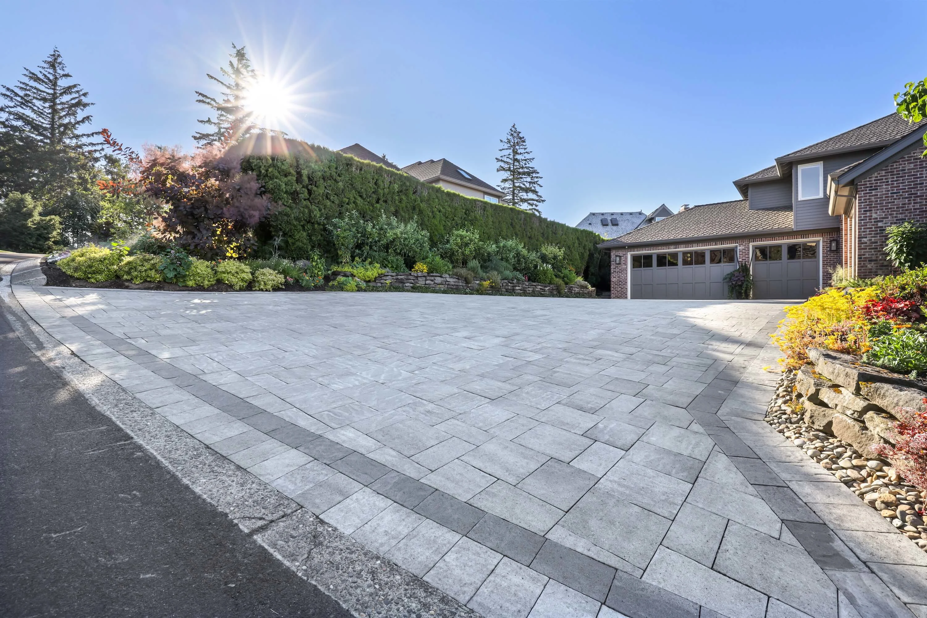 Pacific Northwest Portland Paver Driveway Front Yard Curb Appeal PNW