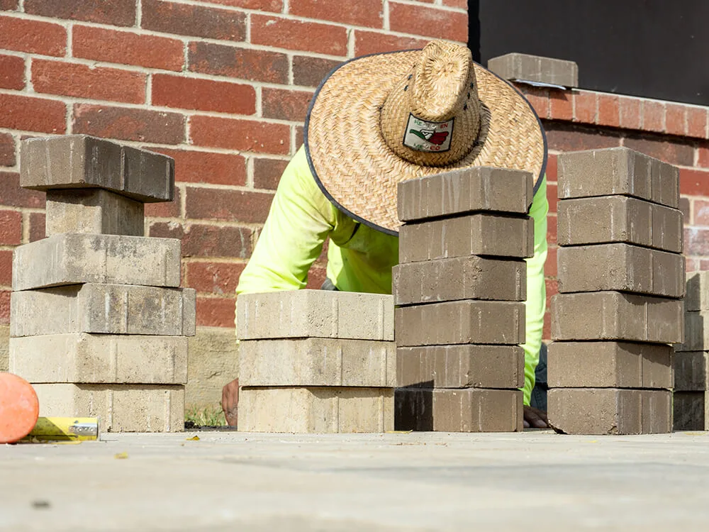 military makeover paving stones
