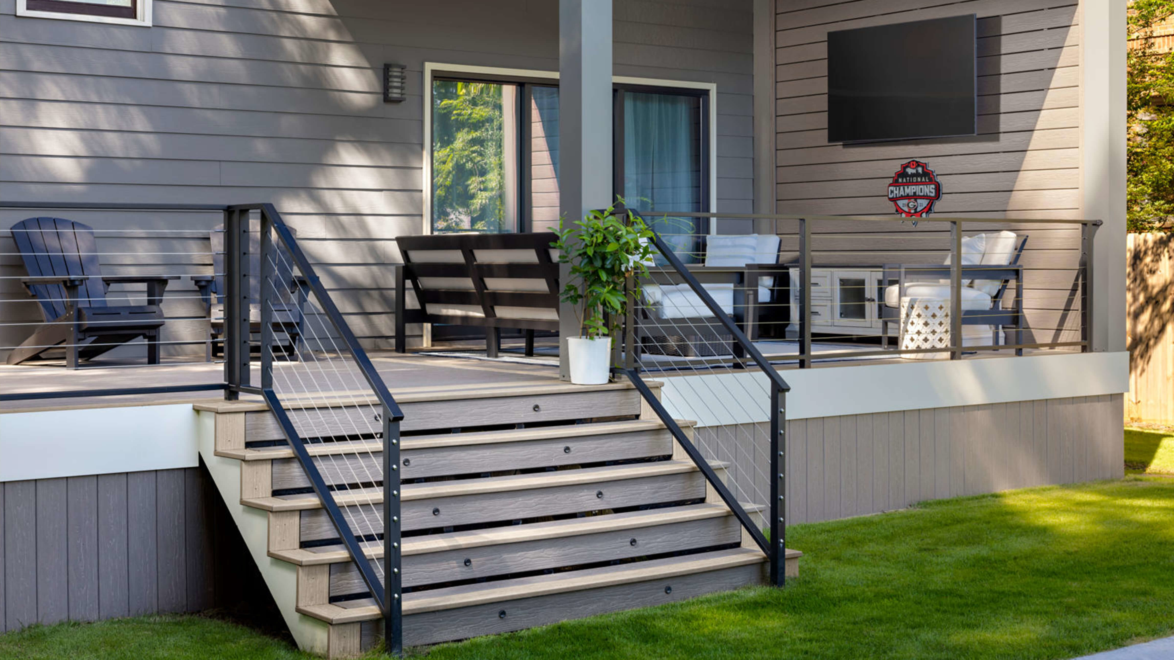 composite decking stairs