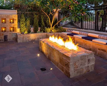 stone fire pit