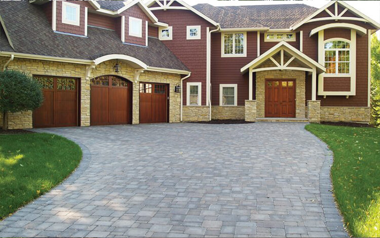 Denver home with paver driveway
