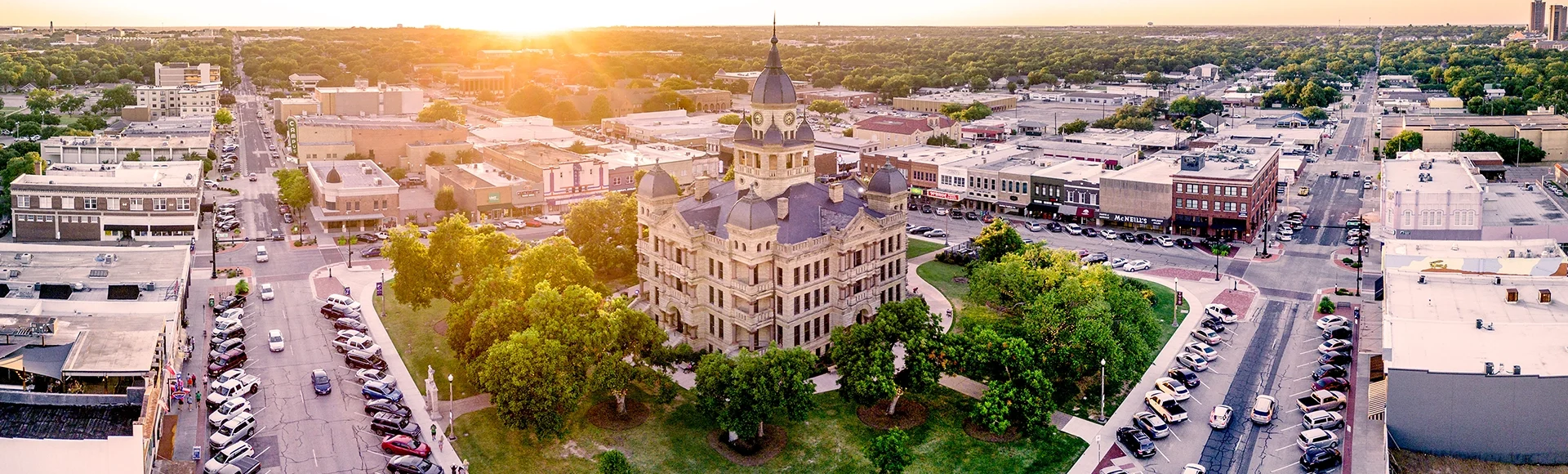 Downtown Denton Texas Panoramic