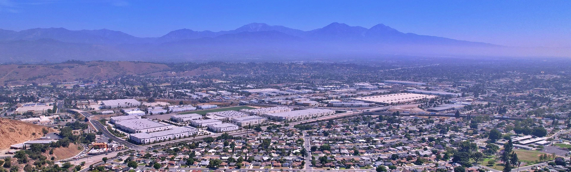 View of San Gabriel Mountains from Pomona, CA
