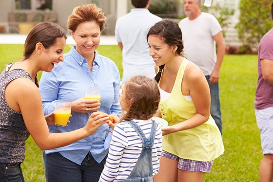 people drinking lemonade