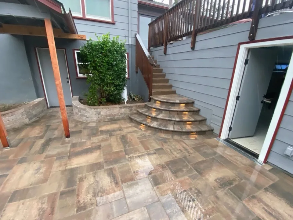 Osur Paver Patio Stairs After