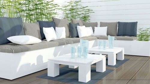 white patio furniture