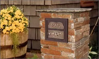 stone mailbox