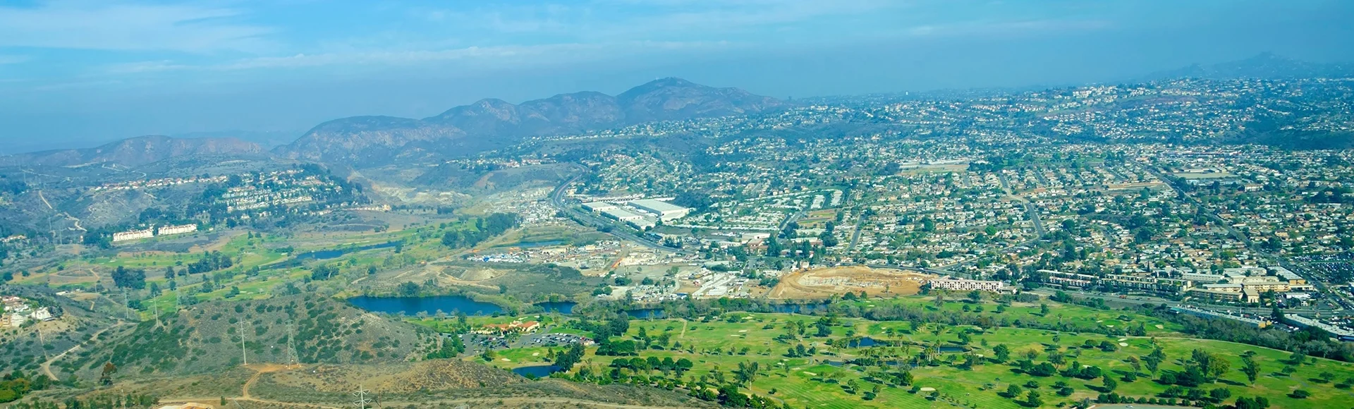 Aerial view of Mission Valley, San Diego
