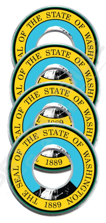 Washington state flag washers for washer toss game