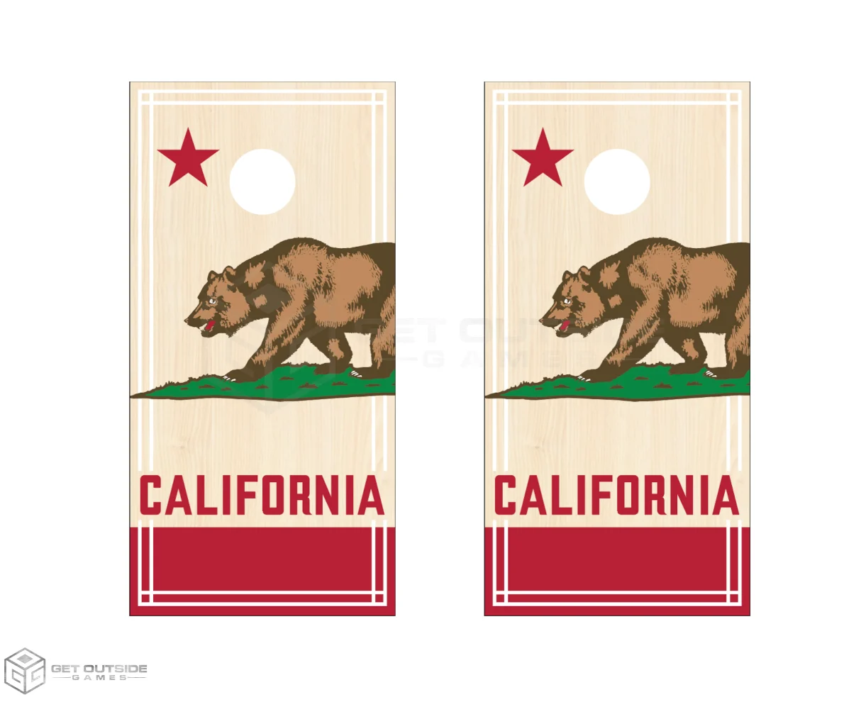 California Flag Cornhole Boards