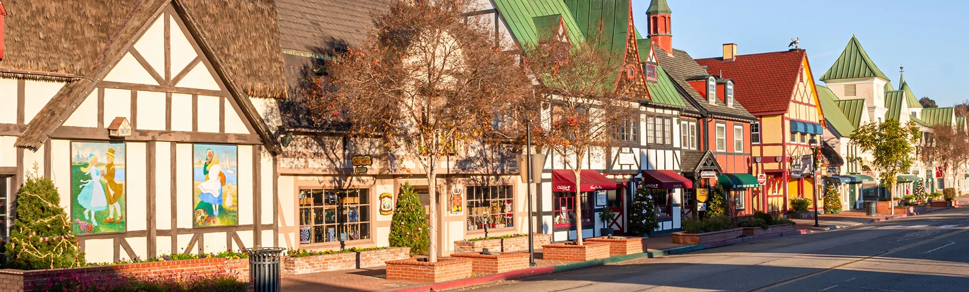 Danish European town of Solvang
