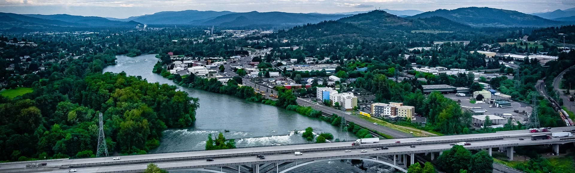Springfield, Oregon from Eugene, Oregon