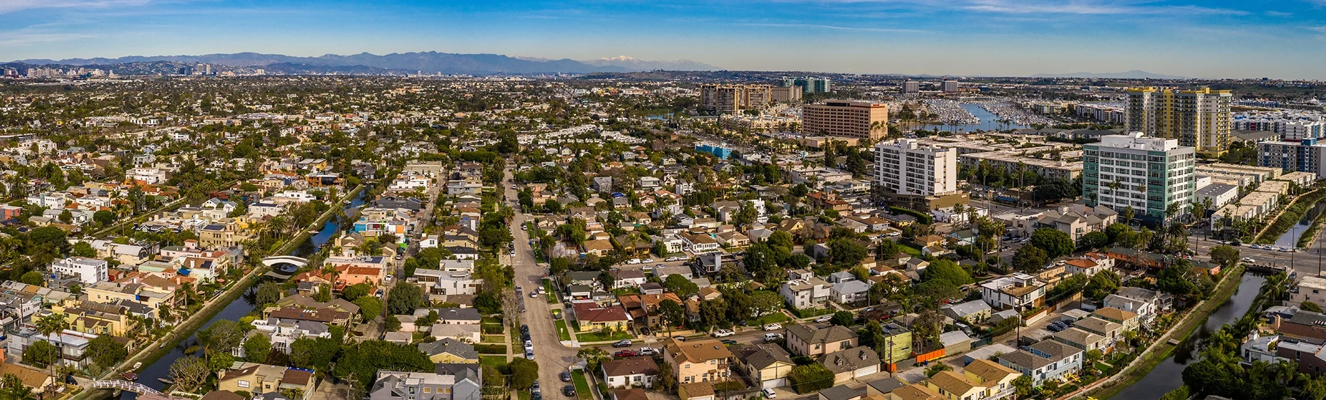 los angeles aerial panorama 
