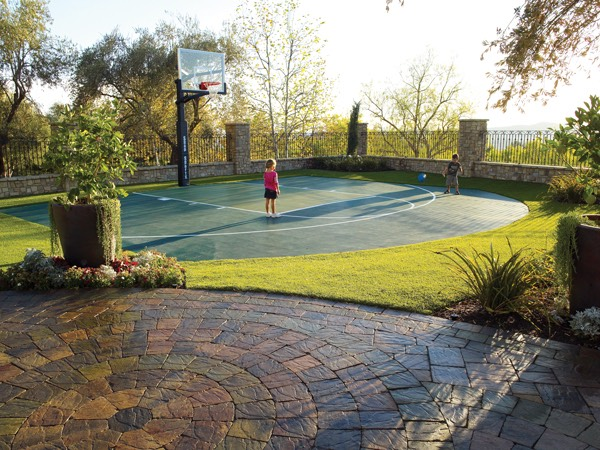 home basketball court