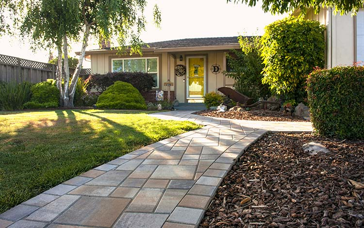 Paver walkway, front entrance