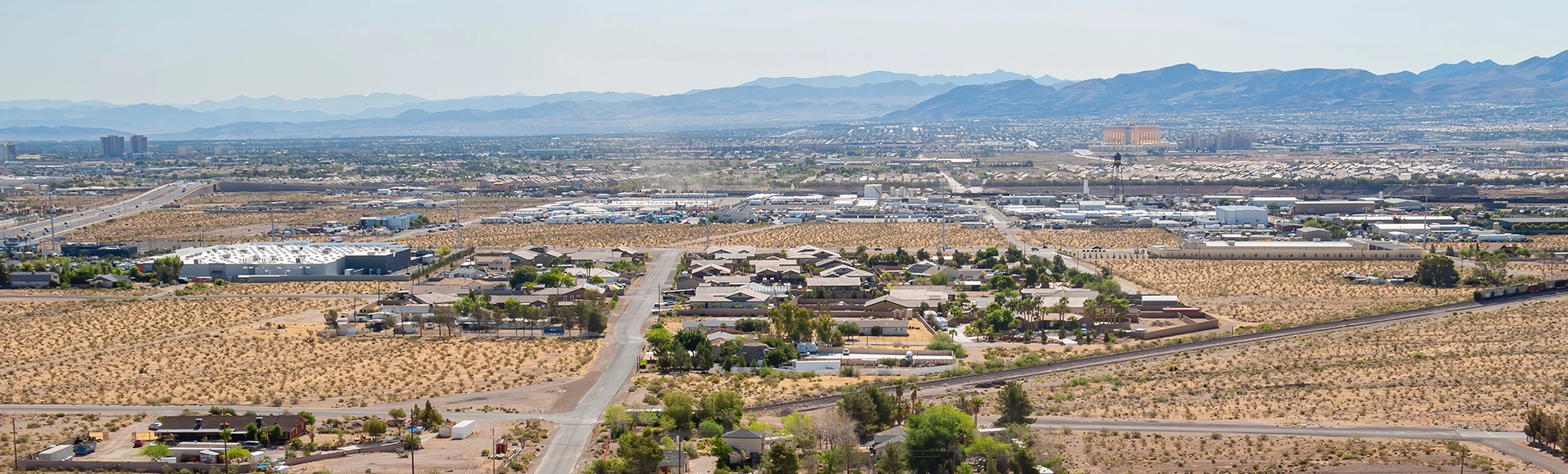 High angle view of some residence building of Enterprise area