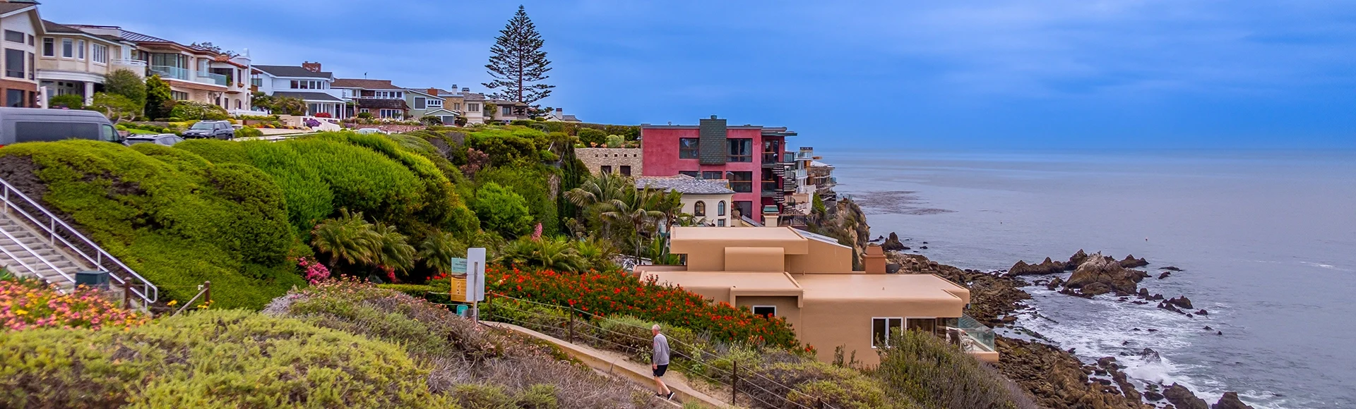 White Sand Beach in Costa Mesa California, USA.
