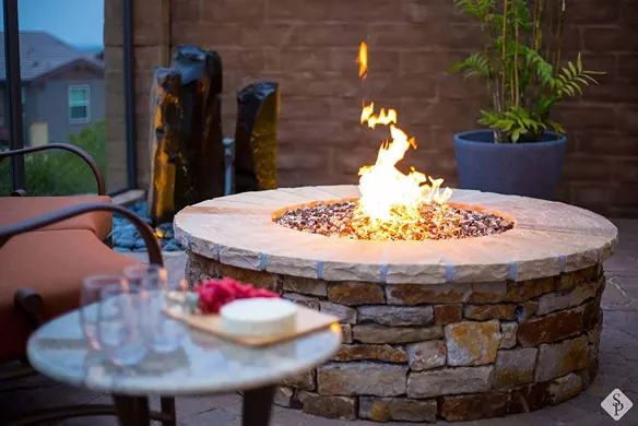 round fire pit