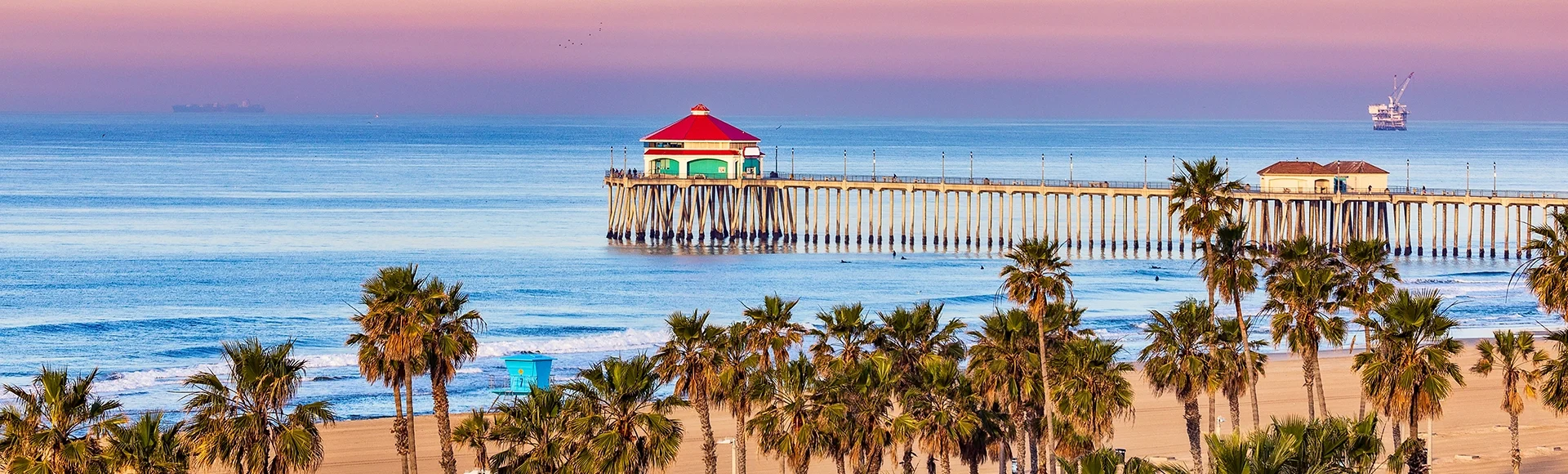 Huntington Beach Pier at sunrise
