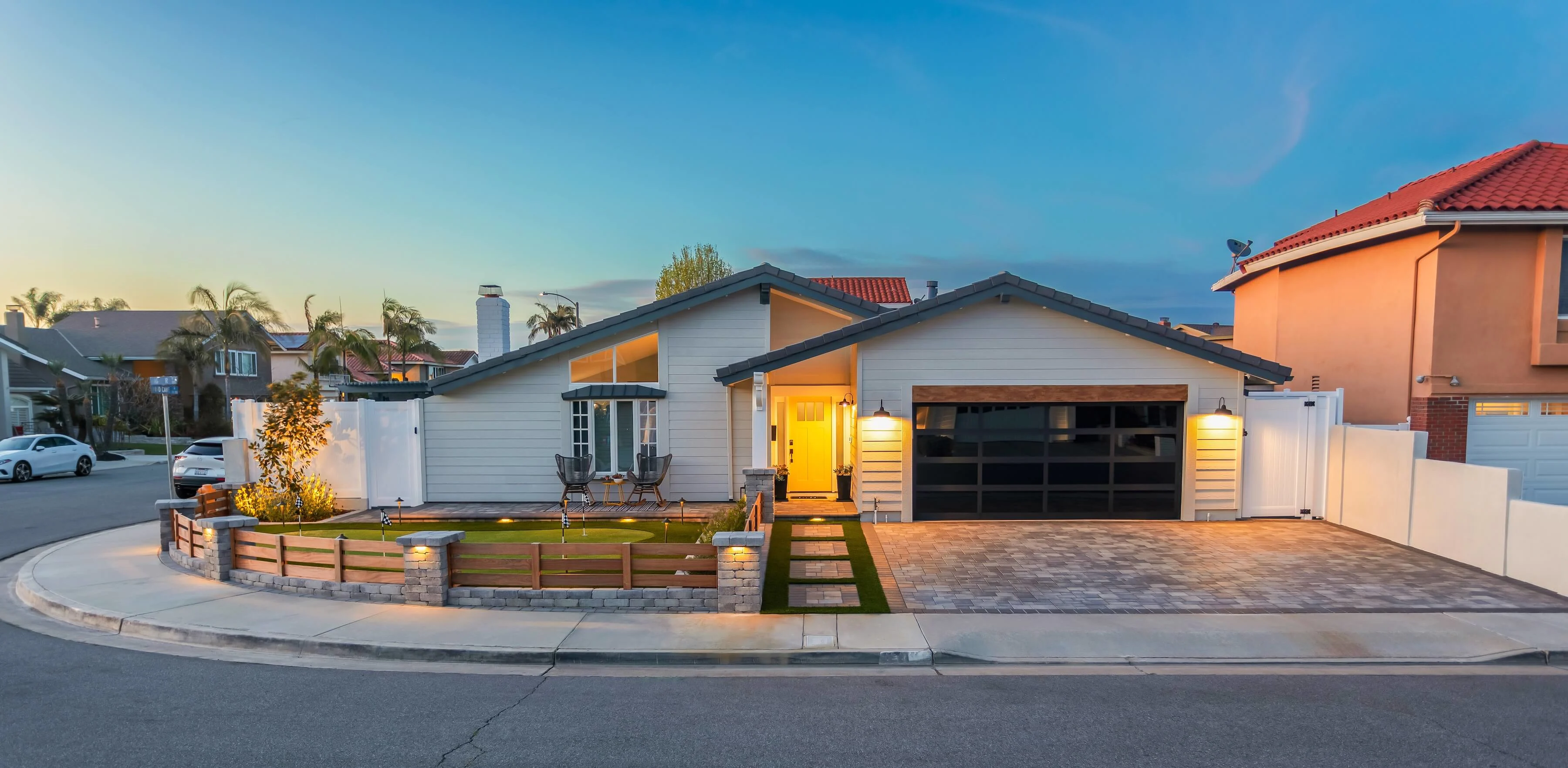 SoCal Front Yard Transformation with a Putting Green and Ultimate Curb Appeal