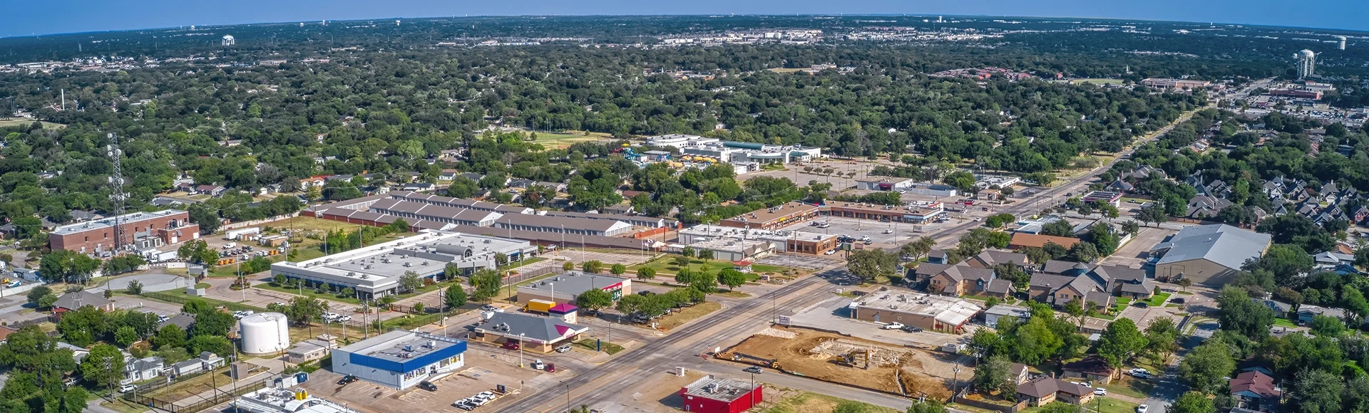 Aerial View of the DFW Suburb of Euless, Texas