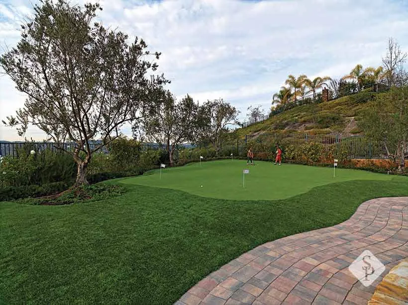 backyard putting green