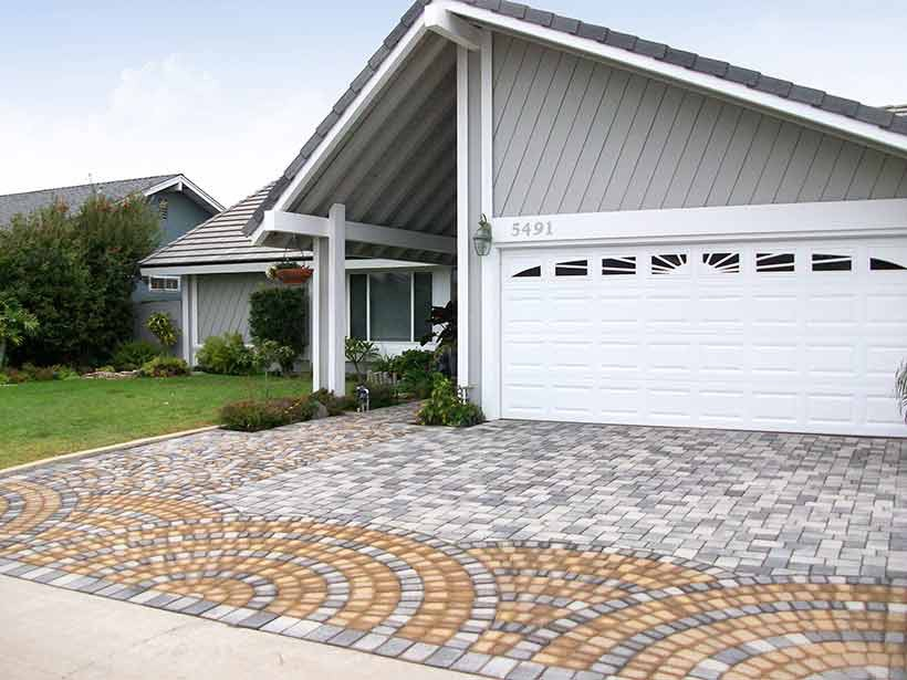 driveway paver pattern