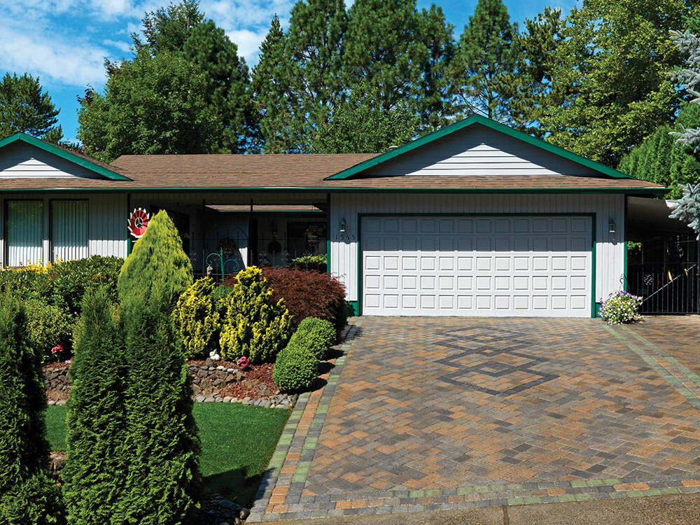Paving stone driveway in Portland, Oregon installed by System Pavers