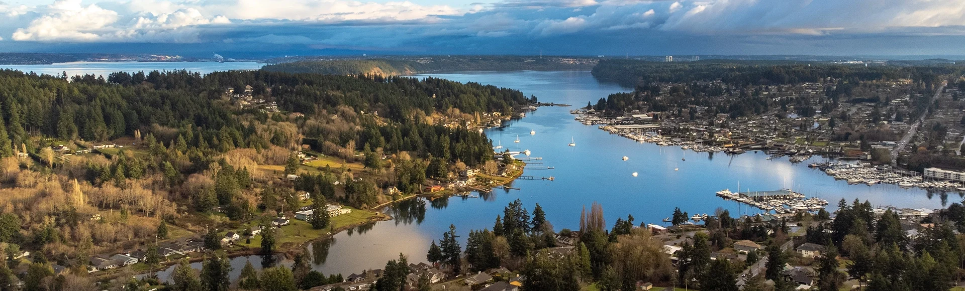 Rainbow over Gig Harbor, Washington
