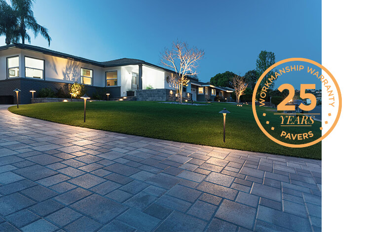 pavers with 25 year warranty