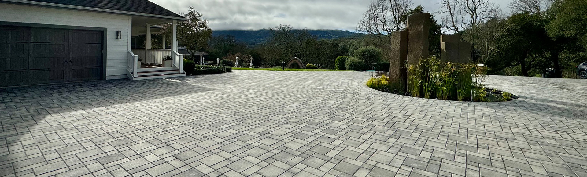 beautiful paver driveway