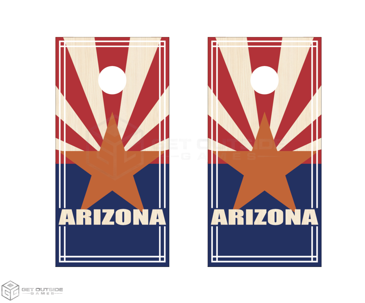 Arizona Flag Cornhole Boards