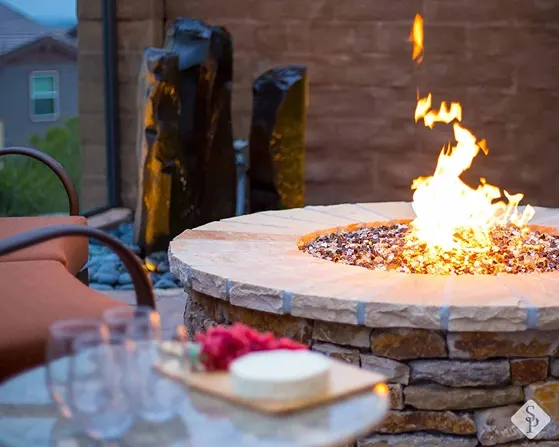 stone fire pit