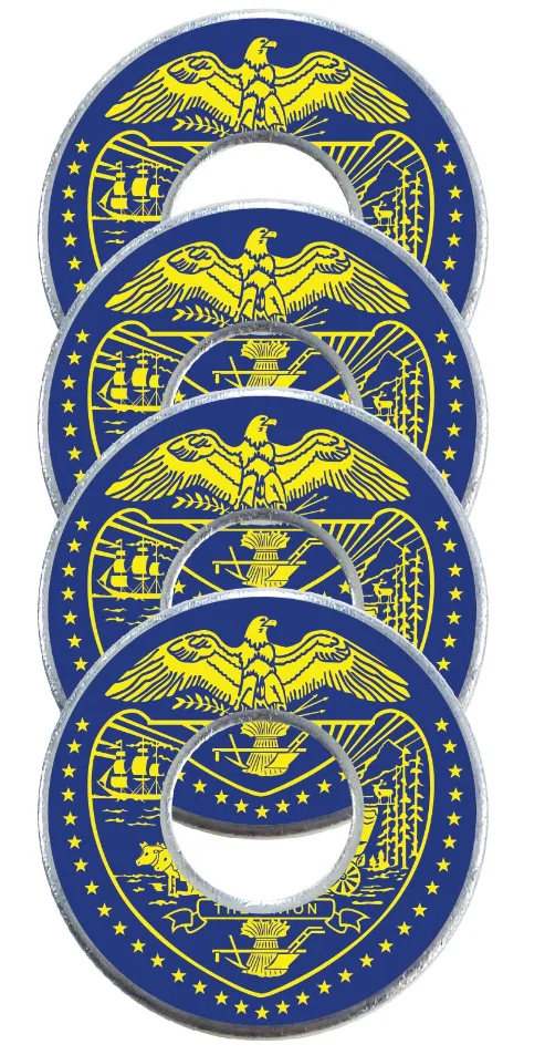 Oregon state flag washers for washer toss game