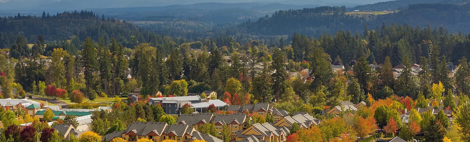 Homes in Happy Valley Oregon during Fall Season