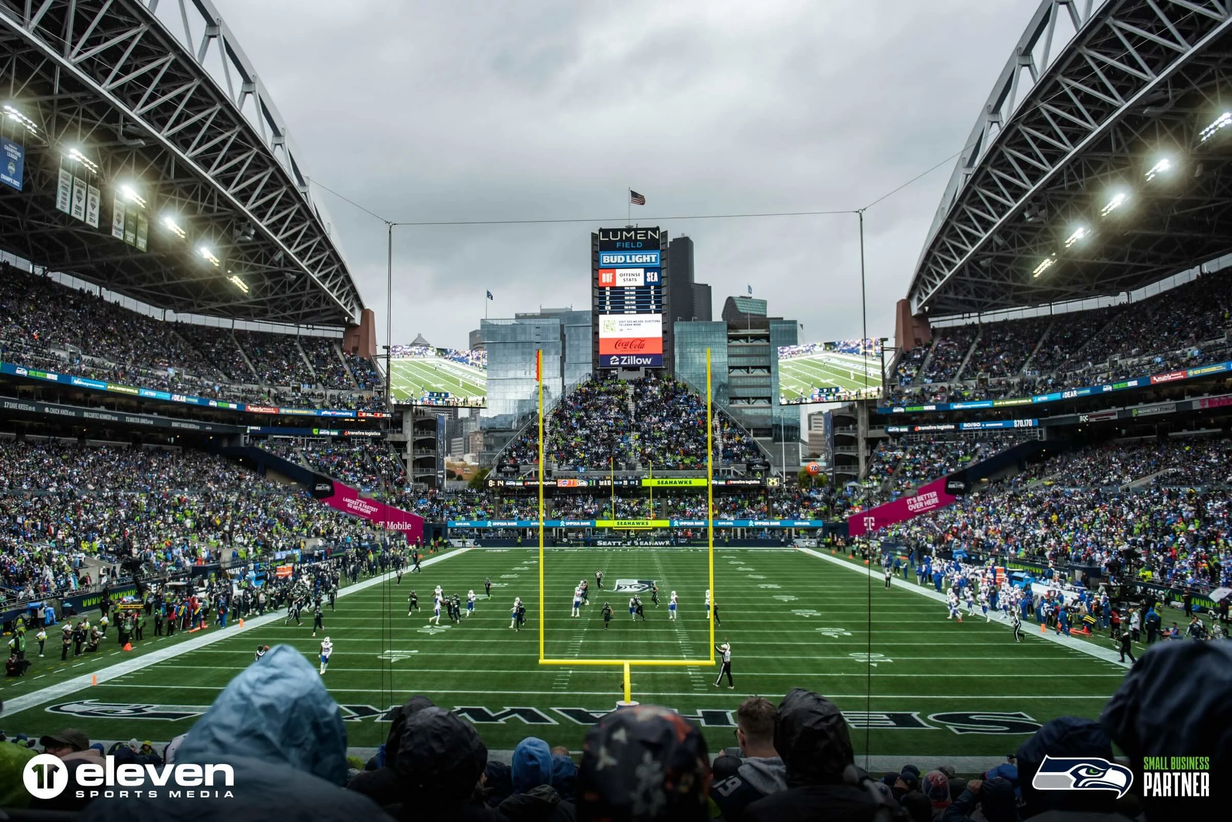 View of Seattle Seahawks Lumen Field stadium seating