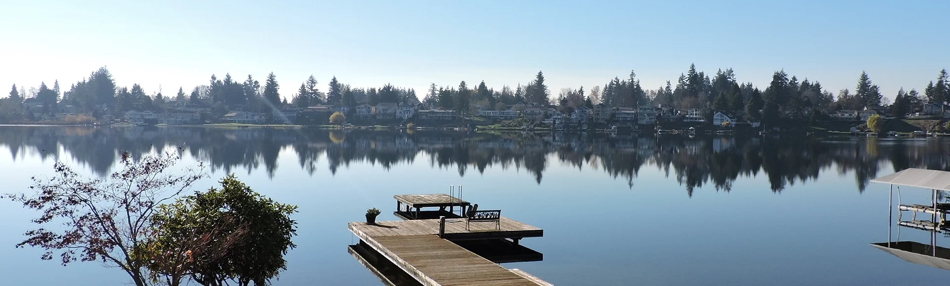 November Day at Lake Meridian, WA with Reflections 6