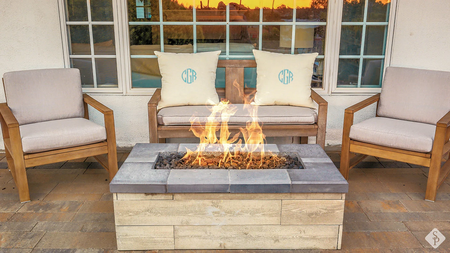 square fire pit