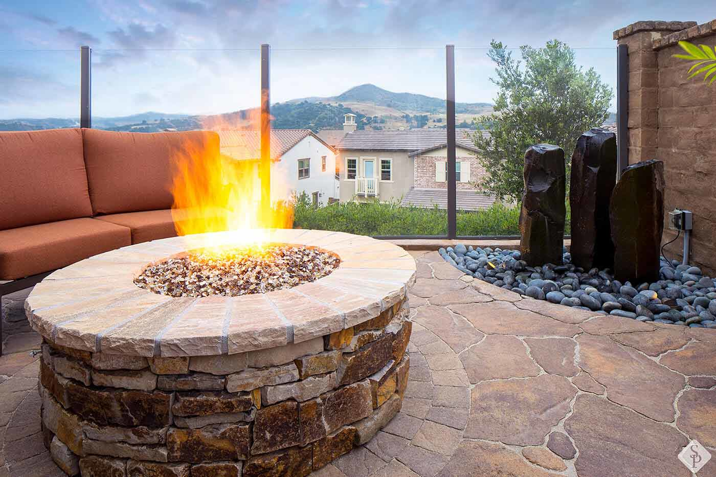 stone firepit