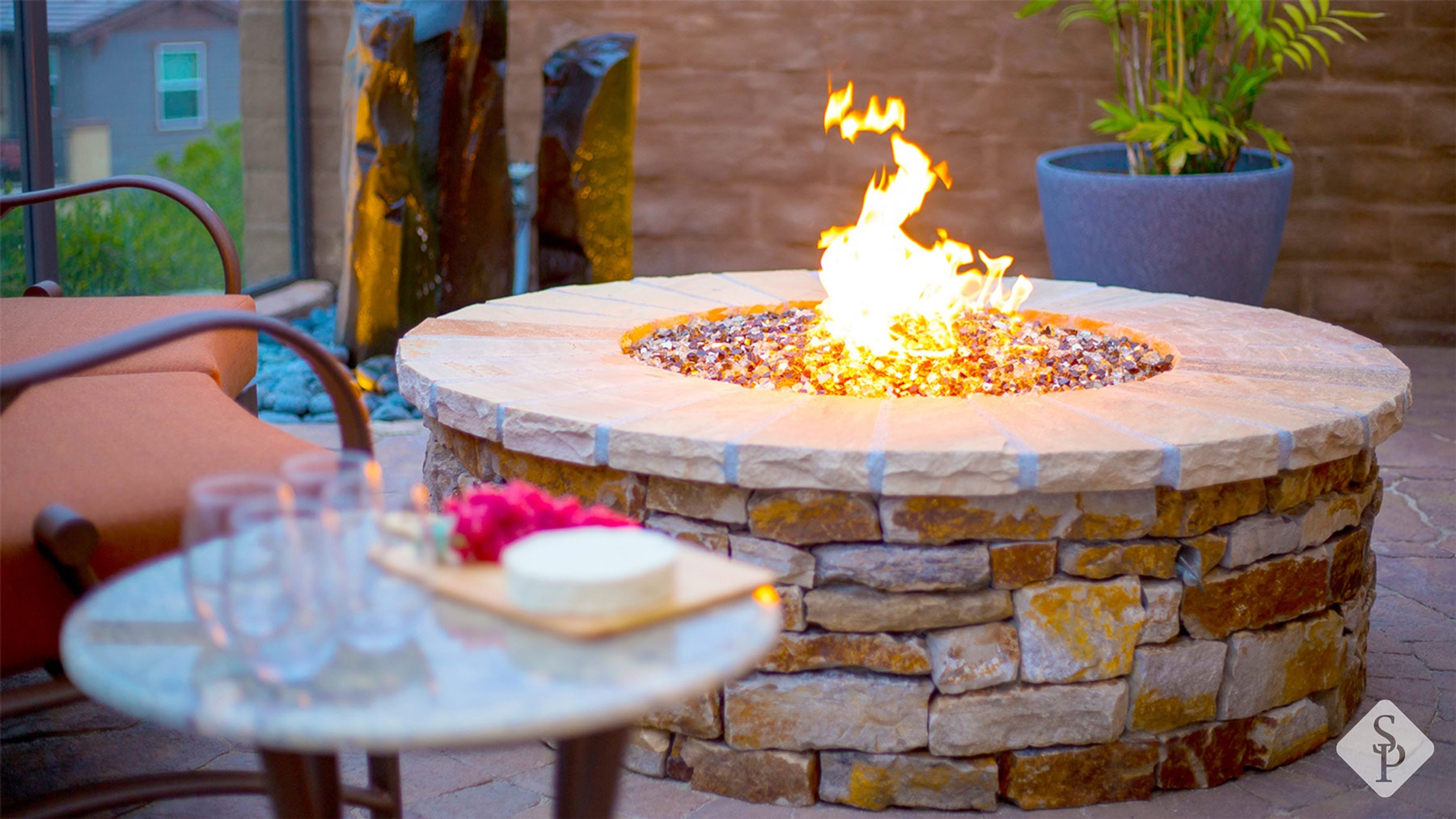 stone fire pit