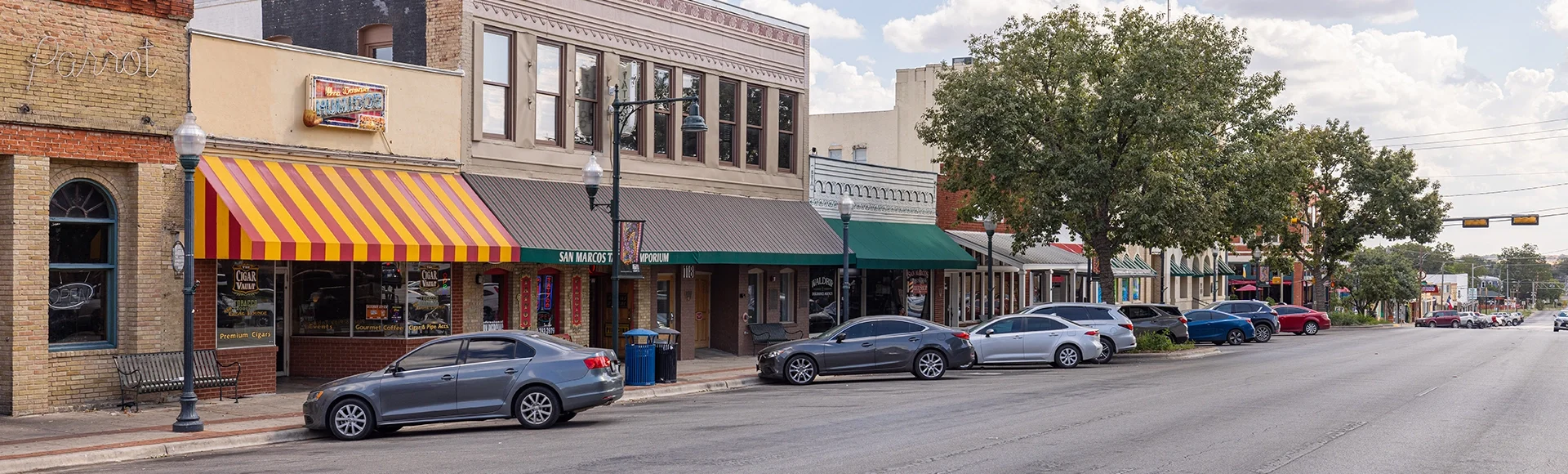 Small town like Buda in Hays County Texas