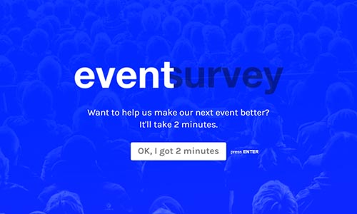 Post Event Satisfaction Feedback Survey Typeform Templates - 