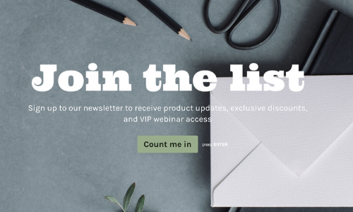 Free Newsletter Signup Form Template Get Started Now