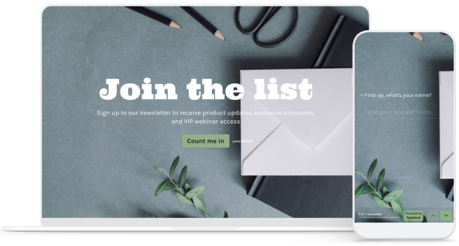 Free Newsletter Signup Form Template Get Started Now