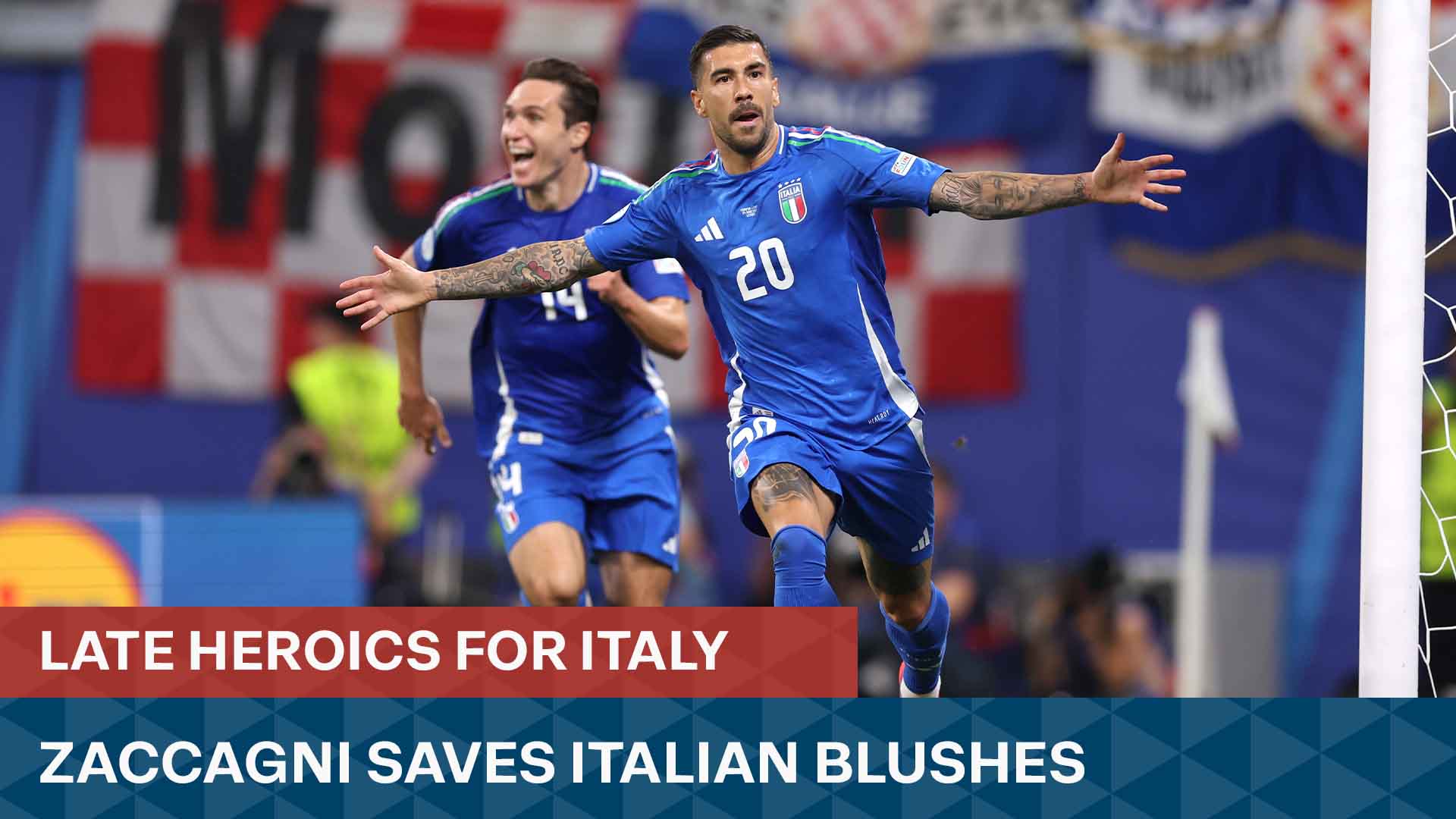 Zaccagni To The Rescue For Italy - Latest From ITV Sport