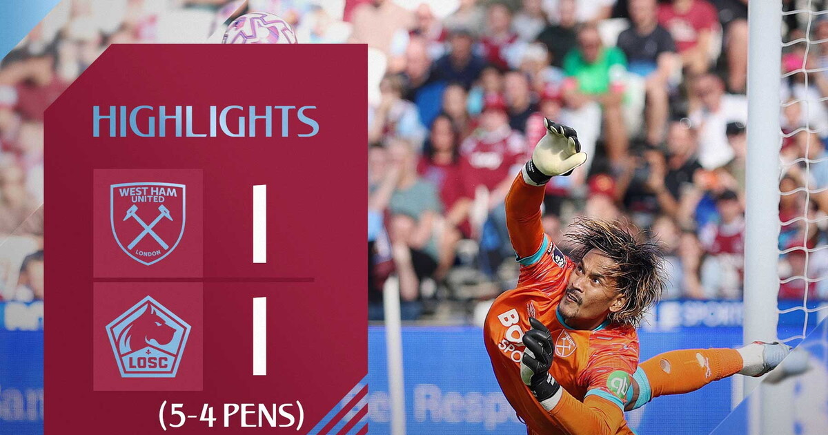 Extended Highlights | West Ham United 1-1 LOSC Lille (5-4 pens) - West ...