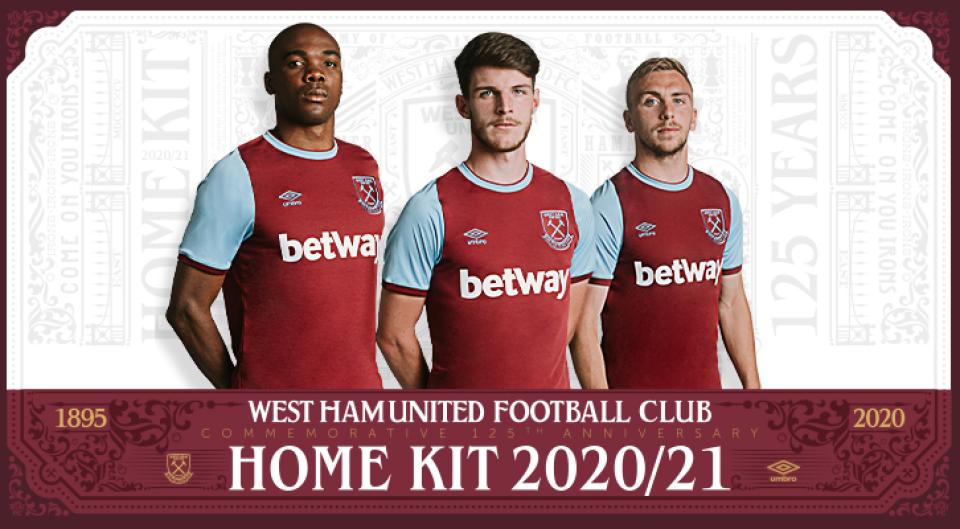 West Ham United reveal Commemorative 125th Anniversary Umbro Home