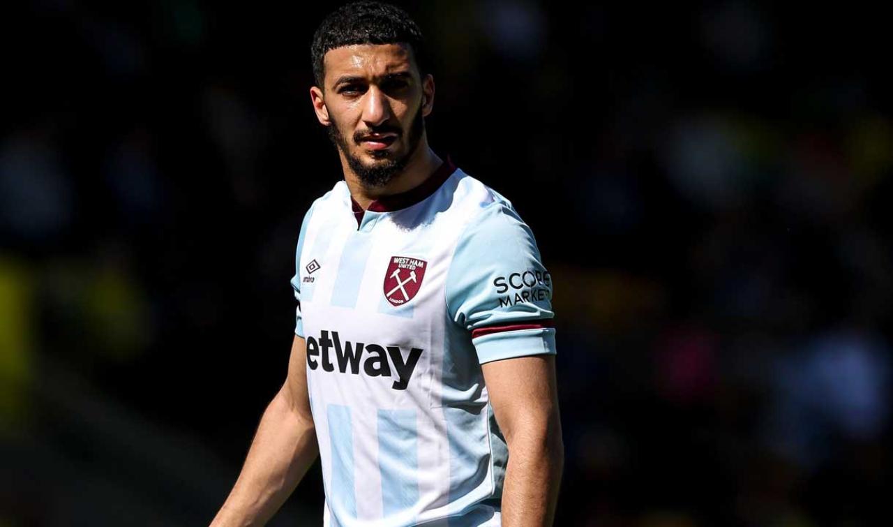 Photo Signée Said Benrahma West Ham - Format A4, Cadre, Certification Public Signings, Ligue Europa Conférence