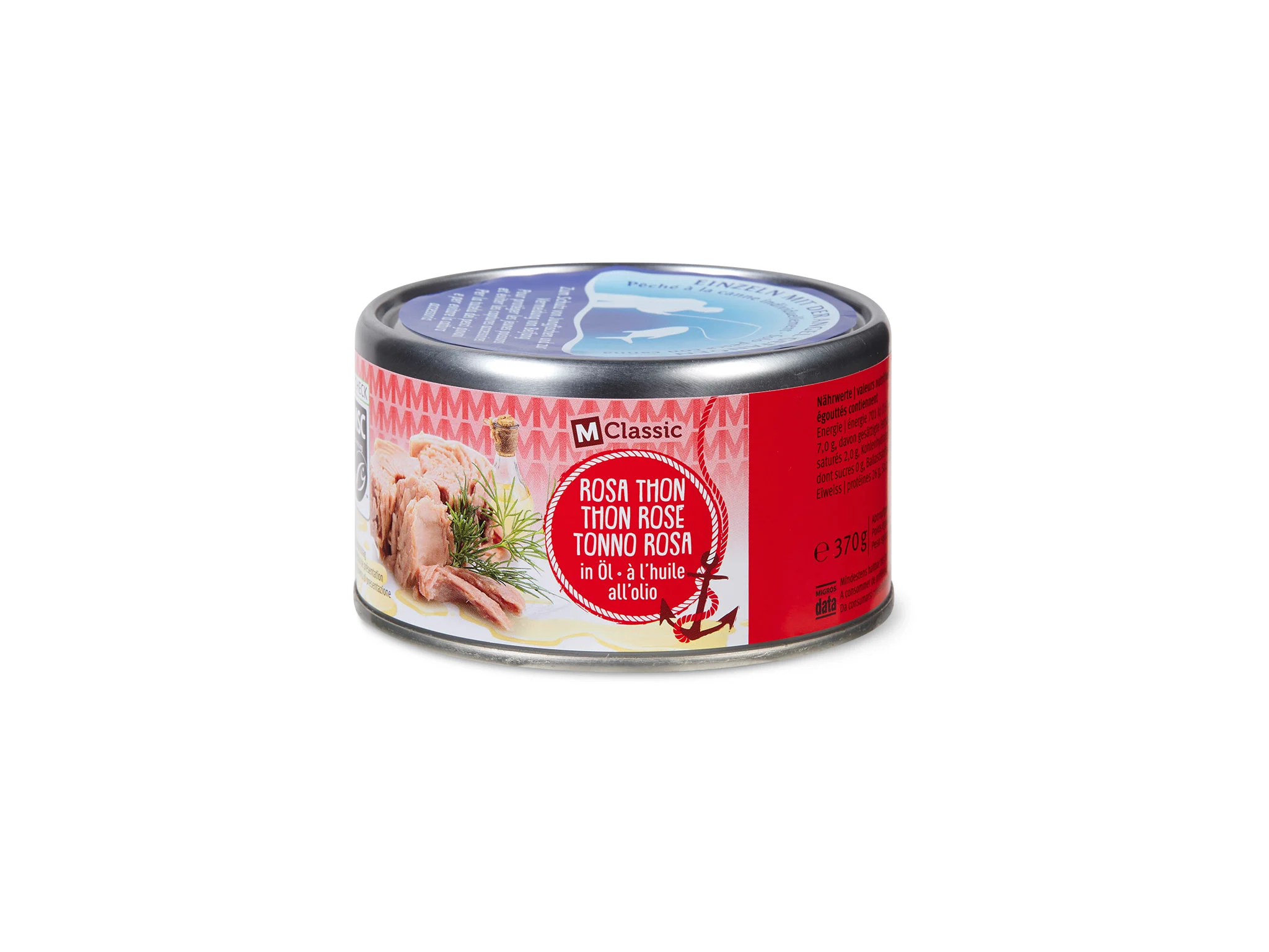 Rosa Thunfisch, Konserve