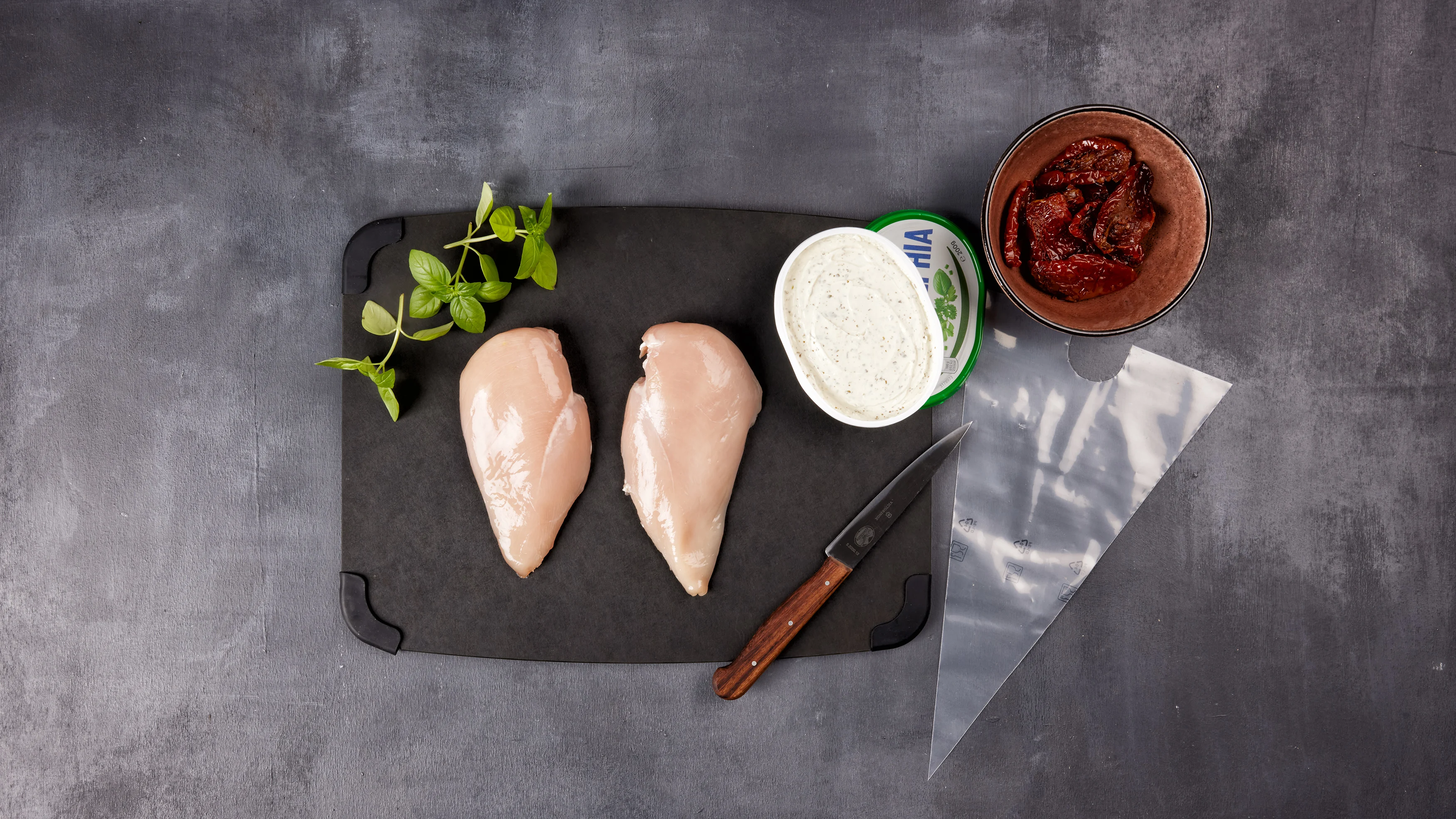 Pouletbrust füllen 